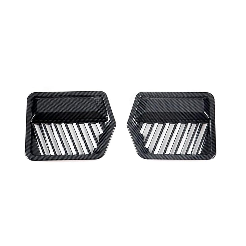 Keptrim for F-150 ABS Carbon Fiber Side Air Conditioning Vent Outlet Trim for 2015-2020 Ford F150, 2pcs - Image 3